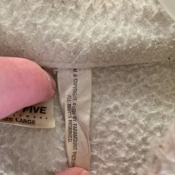 Ghost The Movie Promo Fleece Jacket By Paramount 1991 High Five Fleece Size L - Picture 8 of 8